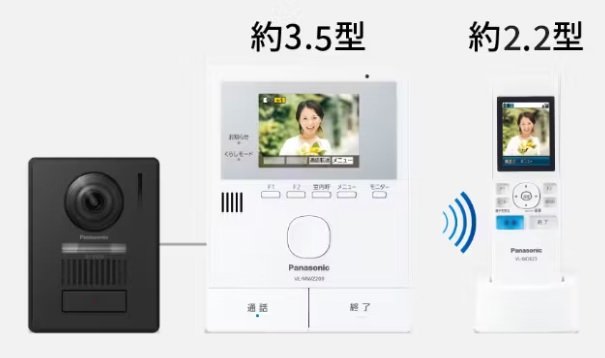 ワイヤレスモニター付テレビドアホン　VL-N35BHL
